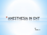 Anesthesia in ENT.pptx
